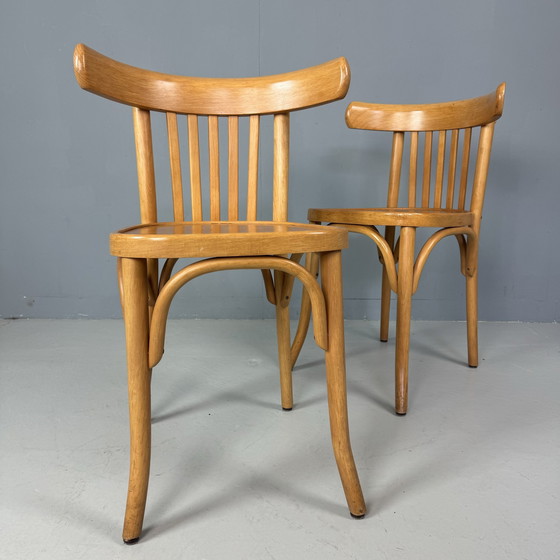 Image 1 of Set Van 2 Thonetstoelen Mid Century Modern