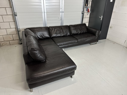 Natuzzi Leren Hoekbank