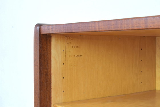 Image 1 of Mid Century Zweeds Teak Dressoir Model Trio Door Nils Jonsson Voor Hugo Troeds, 1960S.