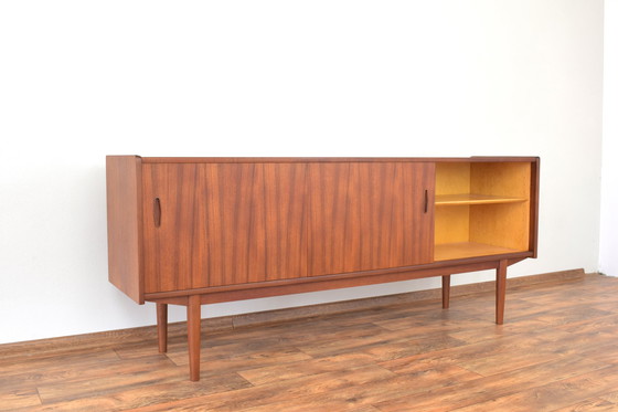 Image 1 of Mid Century Zweeds Teak Dressoir Model Trio Door Nils Jonsson Voor Hugo Troeds, 1960S.