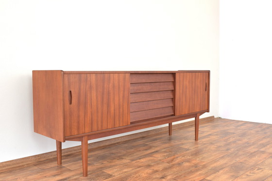 Image 1 of Mid Century Zweeds Teak Dressoir Model Trio Door Nils Jonsson Voor Hugo Troeds, 1960S.