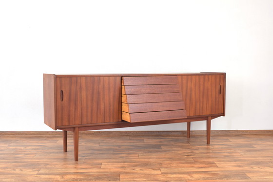 Image 1 of Mid Century Zweeds Teak Dressoir Model Trio Door Nils Jonsson Voor Hugo Troeds, 1960S.