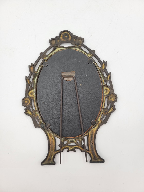 Image 1 of Art Nouveau Verguld Metalen Frame