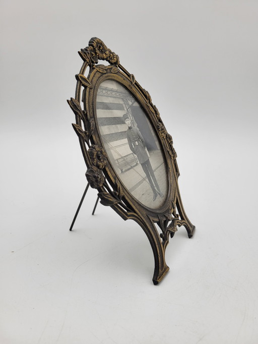 Art Nouveau Verguld Metalen Frame