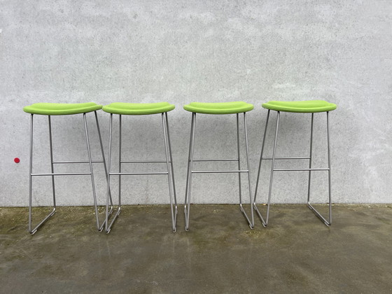 Image 1 of 4X Cappellini Hi Pad Stool Groen