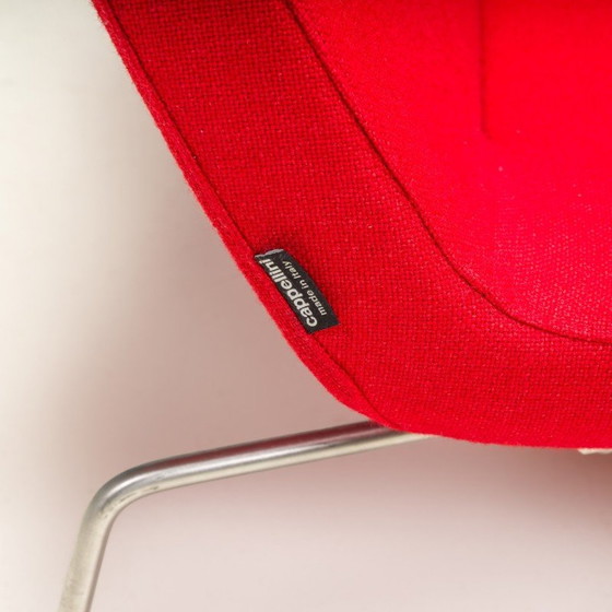 Image 1 of Vintage 3-zits bank van metaal en stof door Edward Barber en Jay Osgerby voor Cappellini, 2000