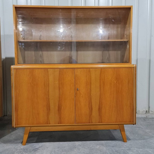 Vintage enfilade boekenkast door Hubert Nepožitek en Bohumil Landsman voor Jitona, Tsjecho-Slowakije 1960