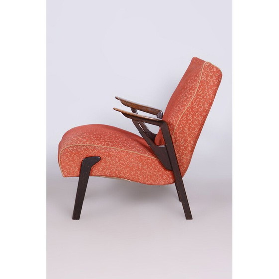 Image 1 of Vintage art deco eiken fauteuil van Antonin Kybal, Tsjecho-Slowakije 1930