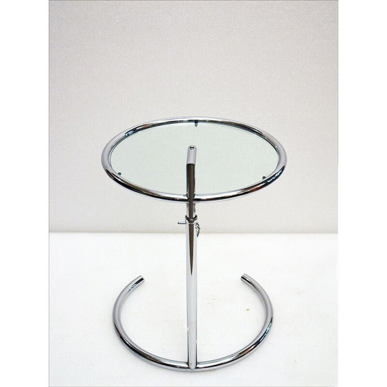 Image 1 of Eileen Gray stijl vintage verstelbare bijzettafels, 1980