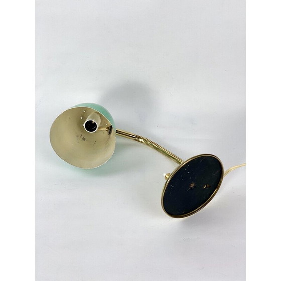 Image 1 of Vintage groene Cocotte tafellamp in messing, 1950