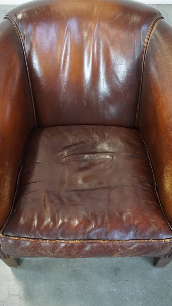 Image 1 of Vintage Schapenleren Clubfauteuil