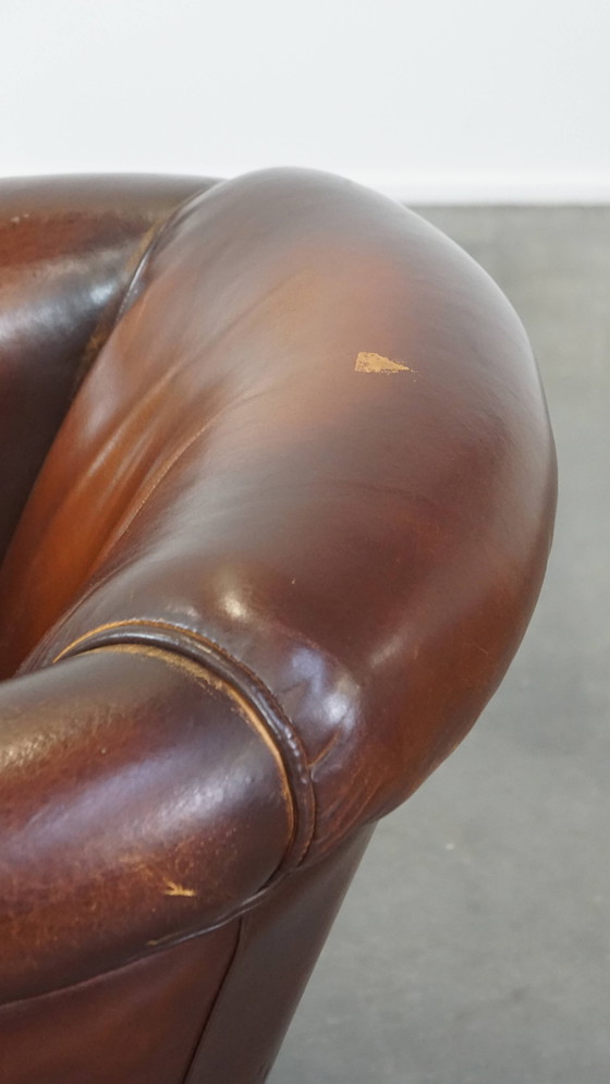 Image 1 of Vintage Schapenleren Clubfauteuil