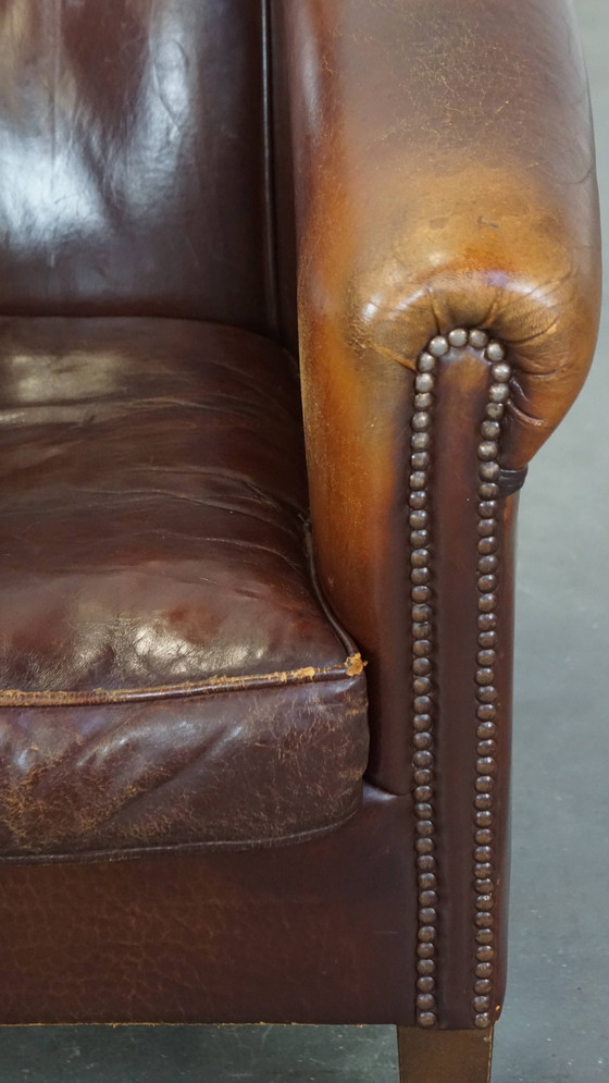 Image 1 of Vintage Schapenleren Clubfauteuil