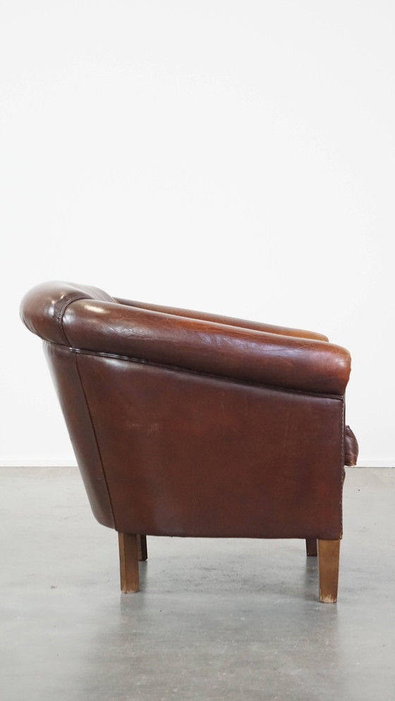 Image 1 of Vintage Schapenleren Clubfauteuil