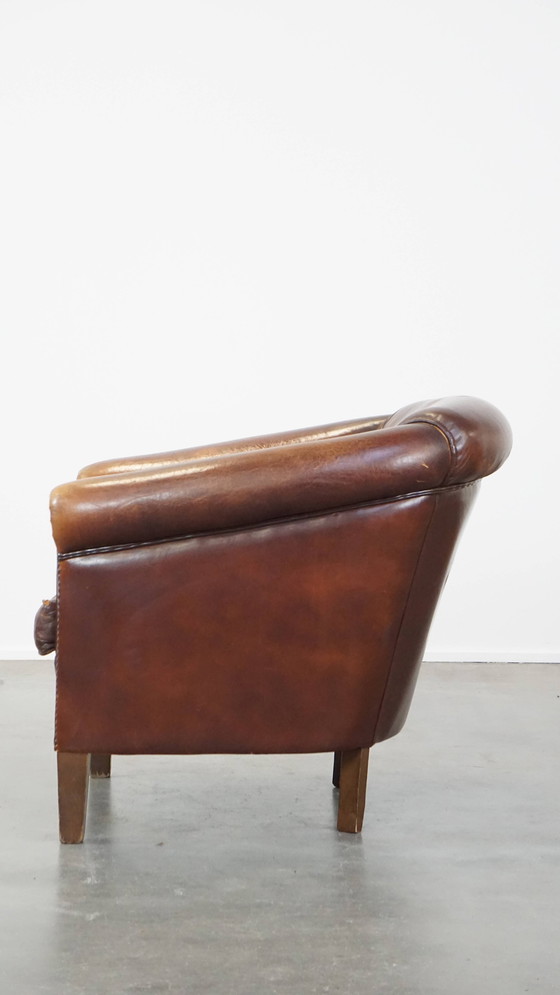 Image 1 of Vintage Schapenleren Clubfauteuil