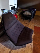Artifort draaifauteuil + hocker