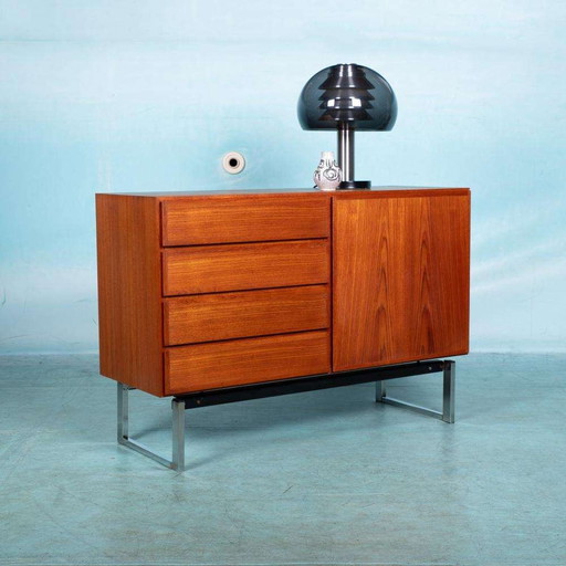 Deens design Oman Jun dressoir teak, midmod 60s sideboard