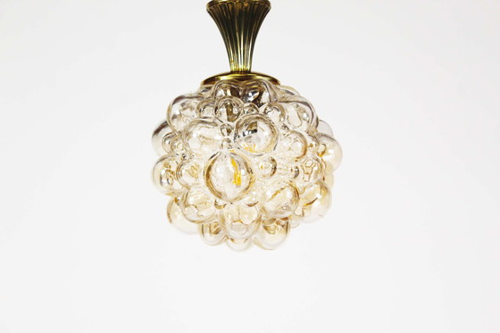 Image 1 of 1x Petite amber bubble glazen hanglamp