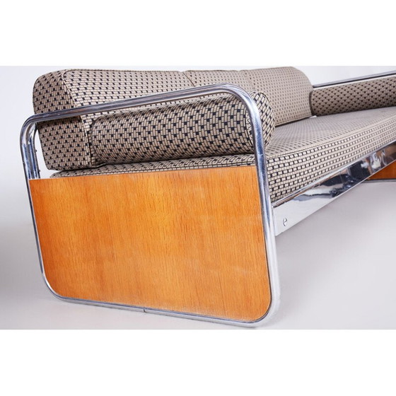 Image 1 of Vintage grijze Bauhaus bank van Hynek Gottwald, jaren 1930