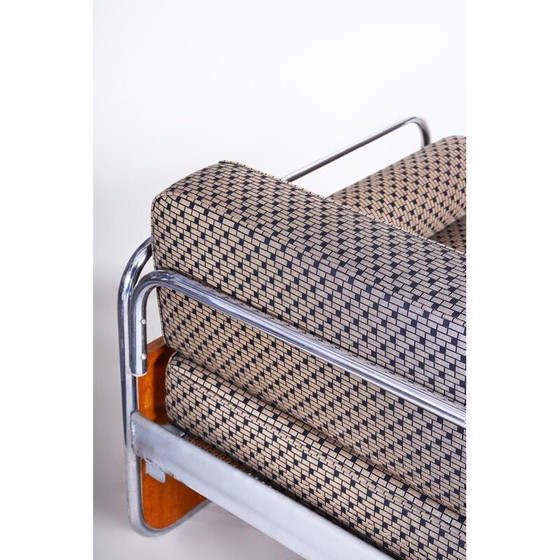 Image 1 of Vintage grijze Bauhaus bank van Hynek Gottwald, jaren 1930