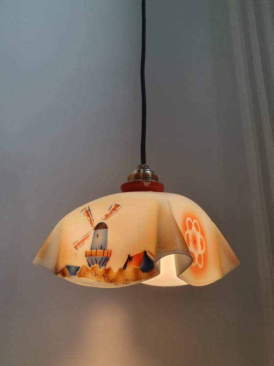 Image 1 of Art deco zakdoek lamp