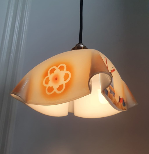 Art deco zakdoek lamp