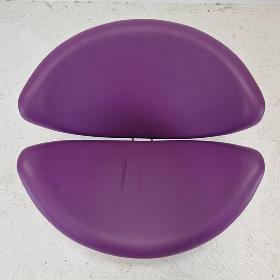 Image 1 of Vintage "Orange Slice" stoel van chroomstaal en leer door Pierre Paulin voor Artifort, 1980