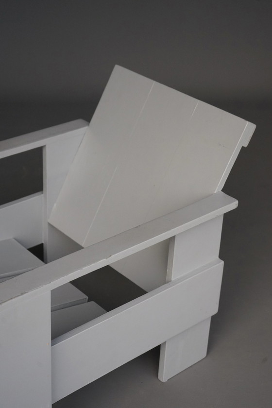 Image 1 of Triplex kratstoel Gerrit Rietveld stijl, 1970