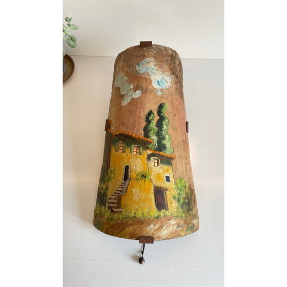 Image 1 of Wandlamp met oude tegels