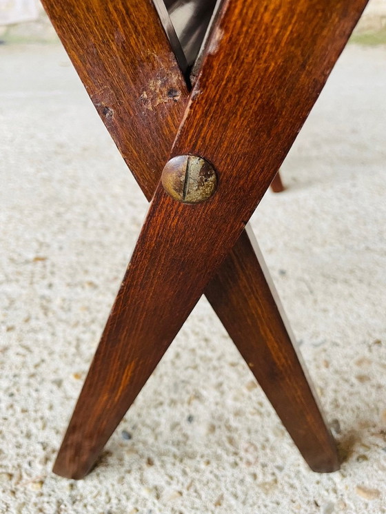 Image 1 of Mid Century, Vintage, inklapbaar tijdschriftenrek, Cees Braackman, circa 1960