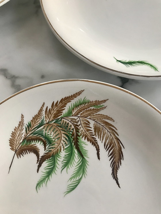 Image 1 of Antieke borden: Fougères, Lamartine, Digoin, Sarreguemines