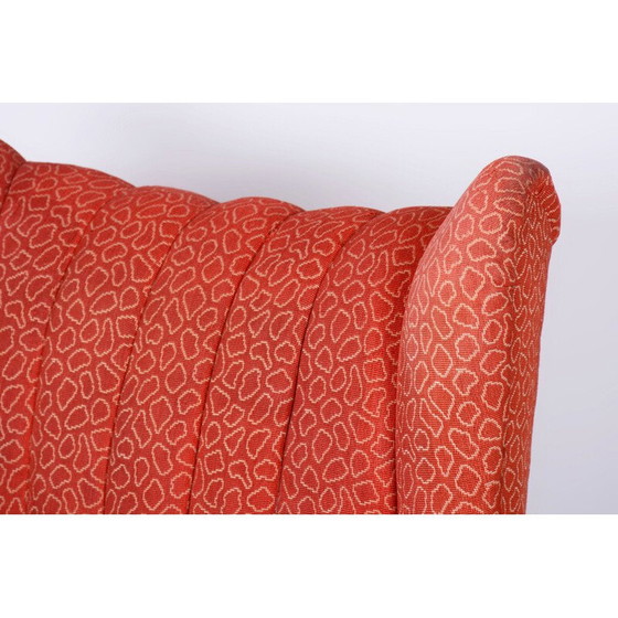 Image 1 of Vintage Art Deco beuken wingback fauteuil door Jan Vaněk, Tsjecho-Slowakije 1930