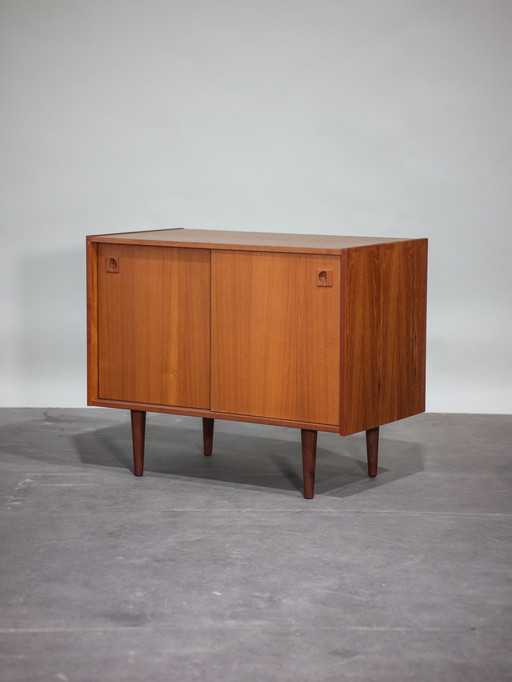 Kast met schuifdeuren Deens teak