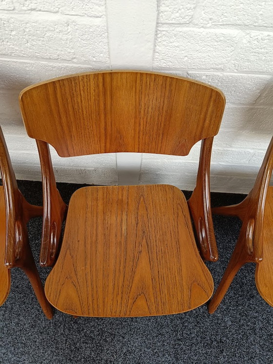 Image 1 of 4x Arne Hovmand stoel