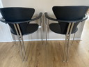 4x Vintage Arrben Stiletto stoelen