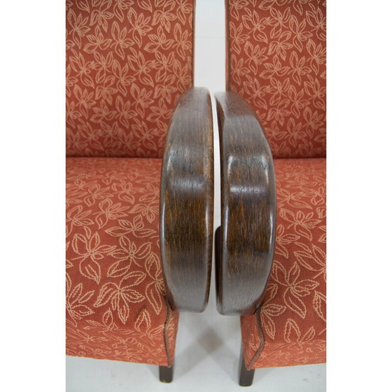 Image 1 of Set van 3 vintage fauteuils door Jindrich Halabala, 1940