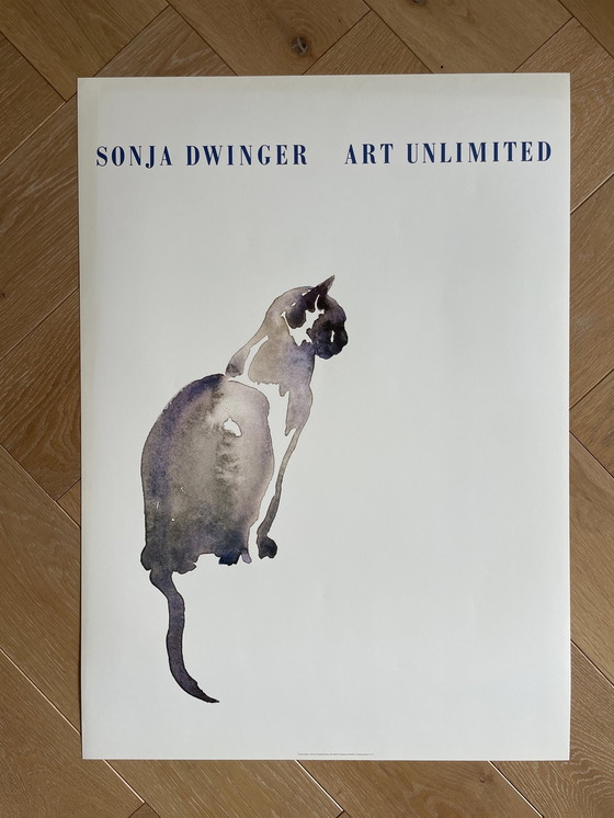 Image 1 of Sonja Swinger (1925-2012), Yindee (Een Kat), Copyright Sonja Dwinger, Printed In Holland Nr.119