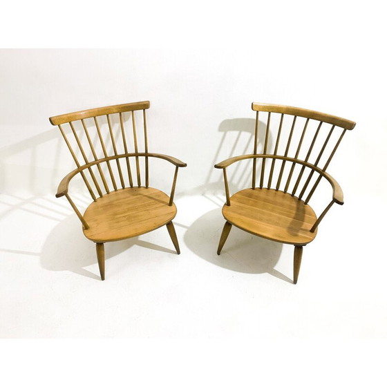 Image 1 of Paar vintage Altheim fauteuils van Franz Schuster voor Wiesner-Hager, jaren 1950
