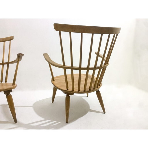 Paar vintage Altheim fauteuils van Franz Schuster voor Wiesner-Hager, jaren 1950