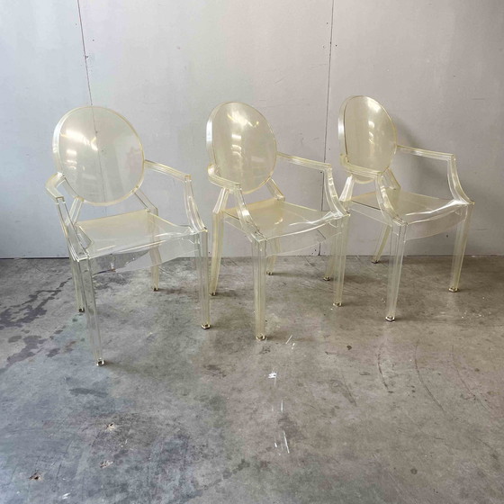 Image 1 of Kartell Louis Ghost Stoel (3x) - Philippe Starck