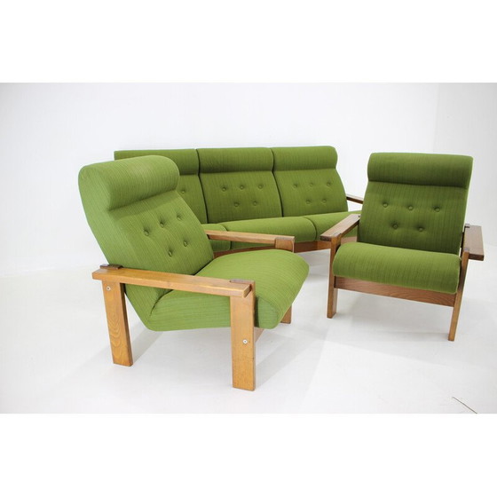 Image 1 of Vintage beukenhouten woonkamer set, Tsjecho-Slowakije 1970