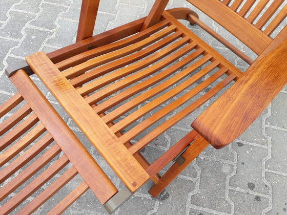 Image 1 of Teak & Garden teakhouten deckchair/ligstoel, inklapbaar