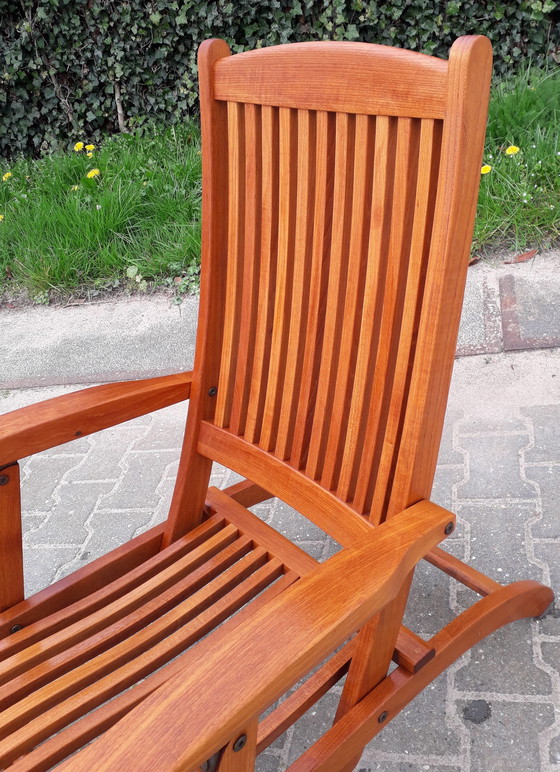 Image 1 of Teak & Garden teakhouten deckchair/ligstoel, inklapbaar