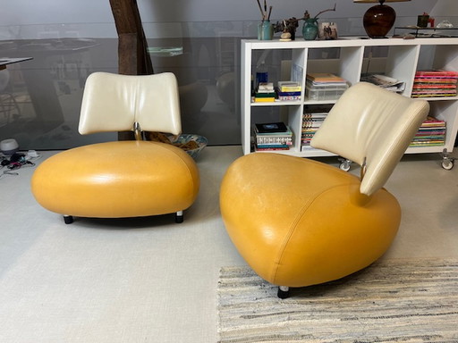 2x Leolux Pallone fauteuil