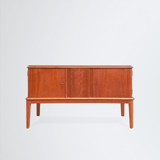 Image 1 of Vintage 2-deurs mahonie dressoir, Denemarken 1940