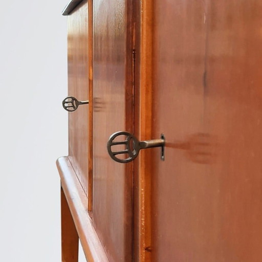 Vintage 2-deurs mahonie dressoir, Denemarken 1940