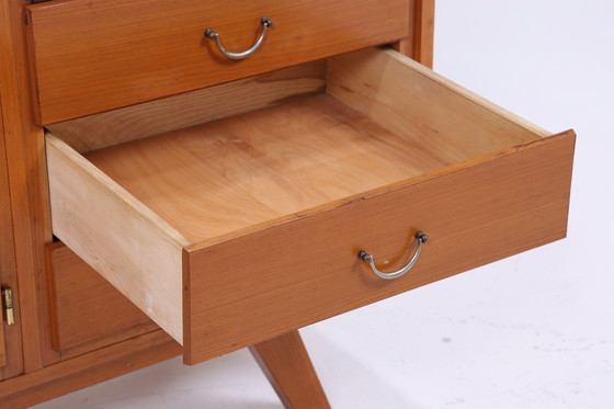 Image 1 of Vintage dressoir 70s | Mid Century TV Board | Retro dressoir met laden | Houten kast opbergruimte