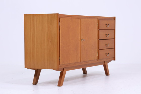 Image 1 of Vintage dressoir 70s | Mid Century TV Board | Retro dressoir met laden | Houten kast opbergruimte