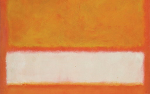 Mark Rothko  -----Orange And White     Xl