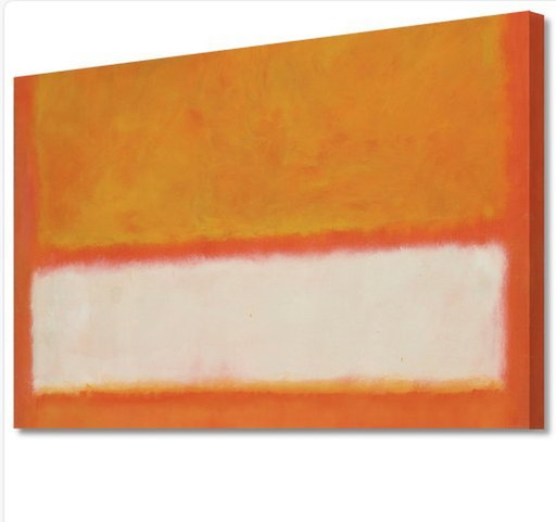 Mark Rothko  -----Orange And White     Xl